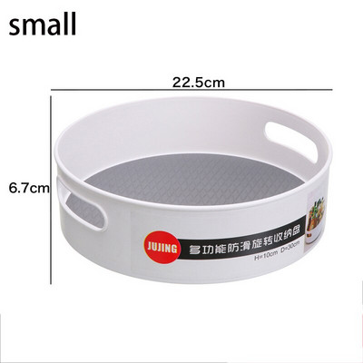 Plastični lijeni rotirajući spremnik za pohranu - neklizajuća 9" i 12" rotirajuća organizatorska ladica za kuhinjsku smočnicu, ormarić, kupaonicu