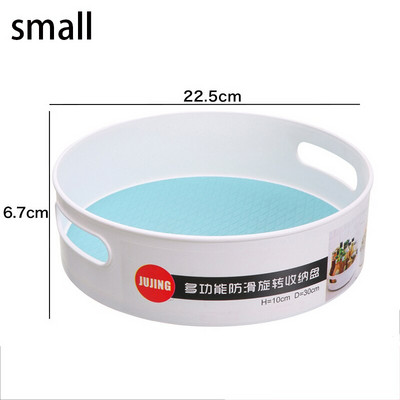 Plastični lijeni rotirajući spremnik za pohranu - neklizajuća 9" i 12" rotirajuća organizatorska ladica za kuhinjsku smočnicu, ormarić, kupaonicu