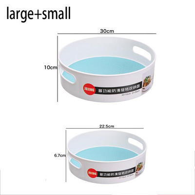 Plastični lijeni rotirajući spremnik za pohranu - neklizajuća 9" i 12" rotirajuća organizatorska ladica za kuhinjsku smočnicu, ormarić, kupaonicu