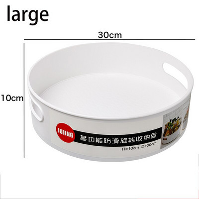 Plastični lijeni rotirajući spremnik za pohranu - neklizajuća 9" i 12" rotirajuća organizatorska ladica za kuhinjsku smočnicu, ormarić, kupaonicu