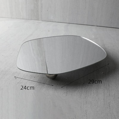 Oglindă neregulată din acrilic Tavă pentru bijuterii Ornamente mici Cercei de susținere inferioară Suport de prezentare Tavă de depozitare Decorare