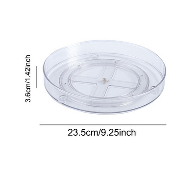 360 rotacinės spintelės organizatorius Prieskonių gėrimų laikymo kosmetikos stovas PET skaidrus patefonas virtuvei, vonios kambariui