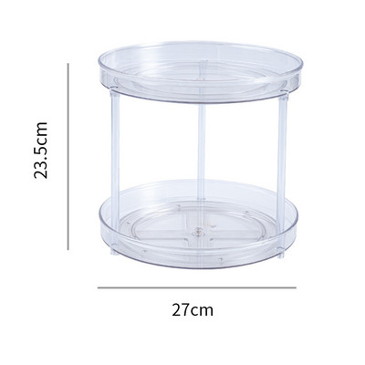 360 rotacinės spintelės organizatorius Prieskonių gėrimų laikymo kosmetikos stovas PET skaidrus patefonas virtuvei, vonios kambariui