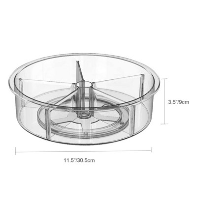 360 rotacinės spintelės organizatorius Prieskonių gėrimų laikymo kosmetikos stovas PET skaidrus patefonas virtuvei, vonios kambariui