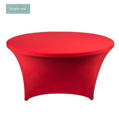 Nagy nyúlású lycra terítő, kerek koktél spandex asztalterítő huzat esküvői bankettre Szállodai büfé Asztalterítők Dekoráció