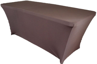 1 bucată dreptunghiulară acoperită pentru masă spandex elastic pentru nuntă, lycra elastică, cârpă de masă lungă pentru hotel, eveniment, petrecere, decorare