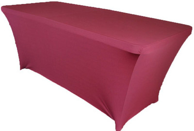 1 bucată dreptunghiulară acoperită pentru masă spandex elastic pentru nuntă, lycra elastică, cârpă de masă lungă pentru hotel, eveniment, petrecere, decorare