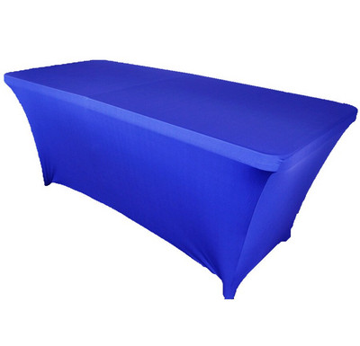 1 bucată dreptunghiulară acoperită pentru masă spandex elastic pentru nuntă, lycra elastică, cârpă de masă lungă pentru hotel, eveniment, petrecere, decorare