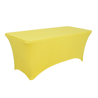 1 bucată dreptunghiulară acoperită pentru masă spandex elastic pentru nuntă, lycra elastică, cârpă de masă lungă pentru hotel, eveniment, petrecere, decorare