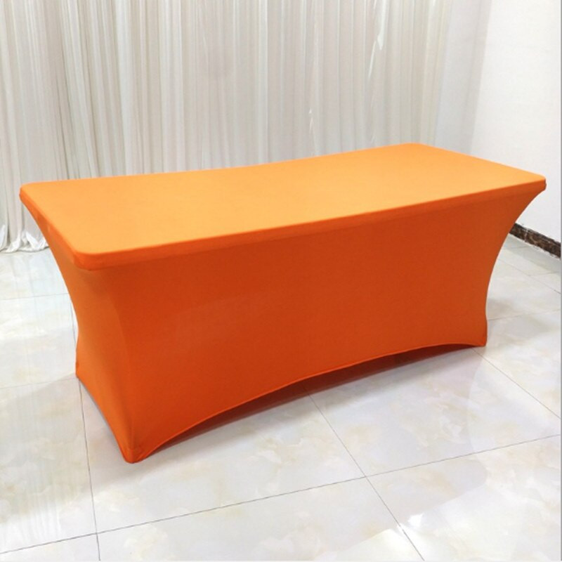 1 bucată dreptunghiulară acoperită pentru masă spandex elastic pentru nuntă, lycra elastică, cârpă de masă lungă pentru hotel, eveniment, petrecere, decorare