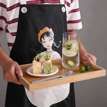 Ξύλινος δίσκος σερβιρίσματος μπαμπού Δίσκος για φλιτζάνι τσαγιού Δίσκοι πιατάκι με φρούτα Πιάτο αποθήκευσης Πιάτο παλέτας Διακόσμηση Ιαπωνικό Ορθογώνιο πιάτο τροφίμων