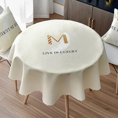 Išdidžios rožės vandeniui atspari spausdinta staltiesė apvali staltiesė arbatos staltiesė kaimo medvilninė užvalkalas kambario namų dekoras Kalėdos