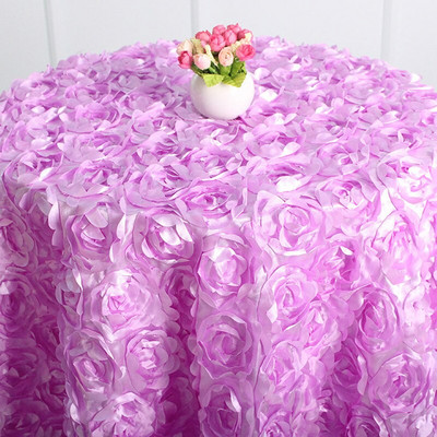 Romantický obrus s okvetnými lístkami, 3D obrus s ružovým kvetom, svadobný obrus, DIY dekorácia, párty, svadobné pozadie, domáca párty, banketová dekorácia
