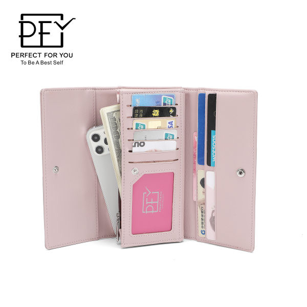 Portofel cu trei ori pentru femei - mai multe culori