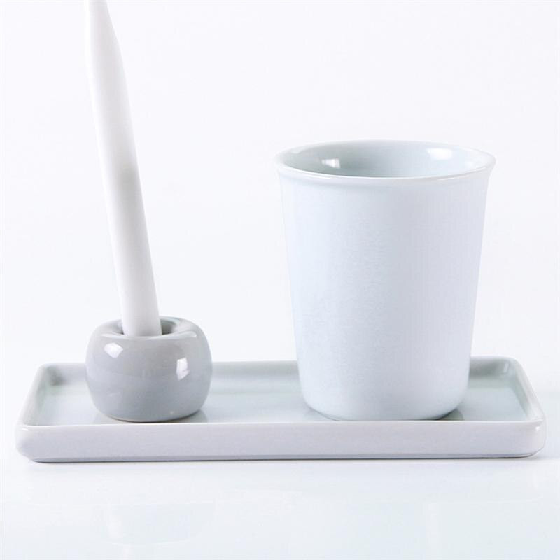 2 ks/1 ks obdĺžnikové porcelánové tácky do kúpeľne, úložné tácky do kúpeľne, keramická základňa, sanitárne úložné palety, servírovací tácka na jedlo pre hotel KTV