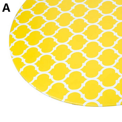 Plastični pokrivač za stol otporan na prašinu otporan na mrlje Vodootporan okrugli stolnjak F/ Elastični stolnjak za kućnu blagovaonicu