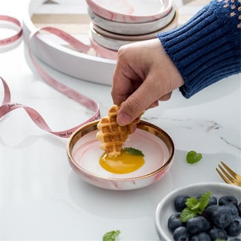 Nordic Ceramic Μικρά Σκουλαρίκια για Πιάτο Κοσμήματος Κολιέ Δαχτυλίδι Δαχτυλίδι Πιάτα αποθήκευσης Επιδόρπιο φρούτων Διακοσμητικό μπολ Πιάτο σάλτσας