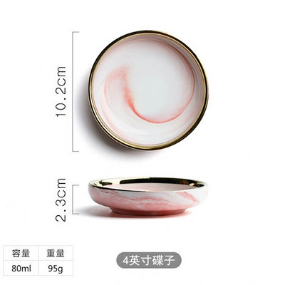 Nordijska keramička mala posuda za nakit Naušnice Ogrlica Prsten Tanjuri za pohranu Voćni desert Posuda Dekoracija Posuda za umak