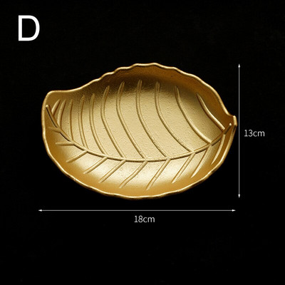 Frunze de ananas auriu Tava decorativa ovala din lemn Tava cu fructe Alimente in stil nordic Tava pentru tacamuri Organizator pentru articole de bucatarie