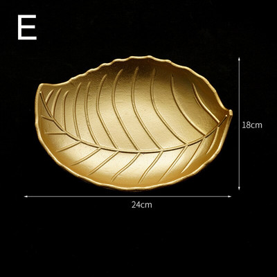Frunze de ananas auriu Tava decorativa ovala din lemn Tava cu fructe Alimente in stil nordic Tava pentru tacamuri Organizator pentru articole de bucatarie