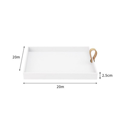 Creative Square serveerimisalus kaunistamiseks Kohvinõude kosmeetikatooted Mitmesugused käepidemega lauaarvuti hoiutaldrik kodupeokaunistusega