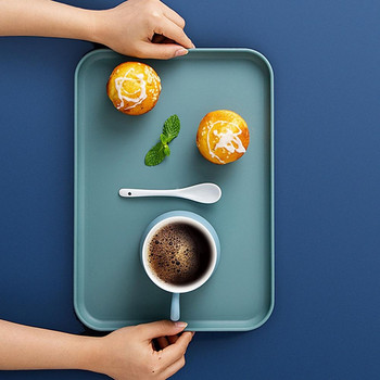 Nordic Multi-function Rectangular Plastic Tray Organizer Κουζίνας Αποθήκευση Πιάτο δείπνου Σπίτι Επιτραπέζια κουζίνα