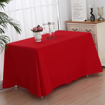 Vienspalvė poliesterio staltiesė Stačiakampė staltiesė viešbučio susitikimų biuro veiklai Parodos priėmimo staltiesė