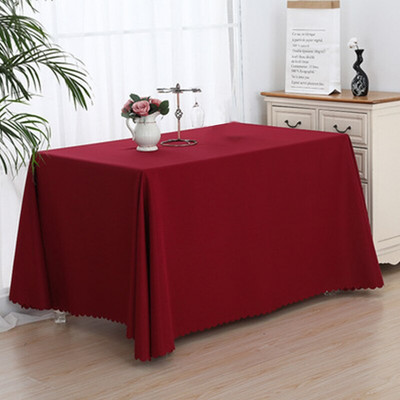 Vienspalvė poliesterio staltiesė Stačiakampė staltiesė viešbučio susitikimų biuro veiklai Parodos priėmimo staltiesė