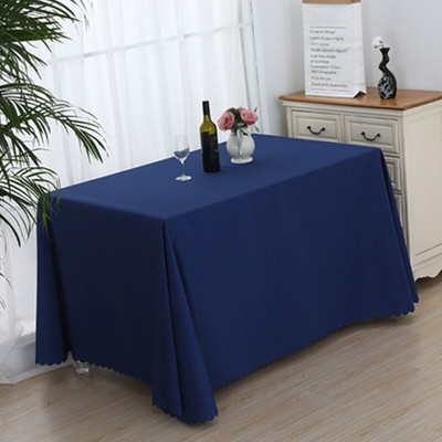 Vienspalvė poliesterio staltiesė Stačiakampė staltiesė viešbučio susitikimų biuro veiklai Parodos priėmimo staltiesė