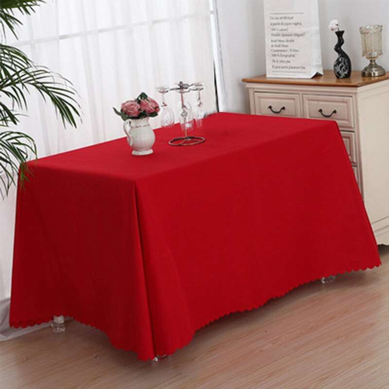 Vienspalvė poliesterio staltiesė Stačiakampė staltiesė viešbučio susitikimų biuro veiklai Parodos priėmimo staltiesė