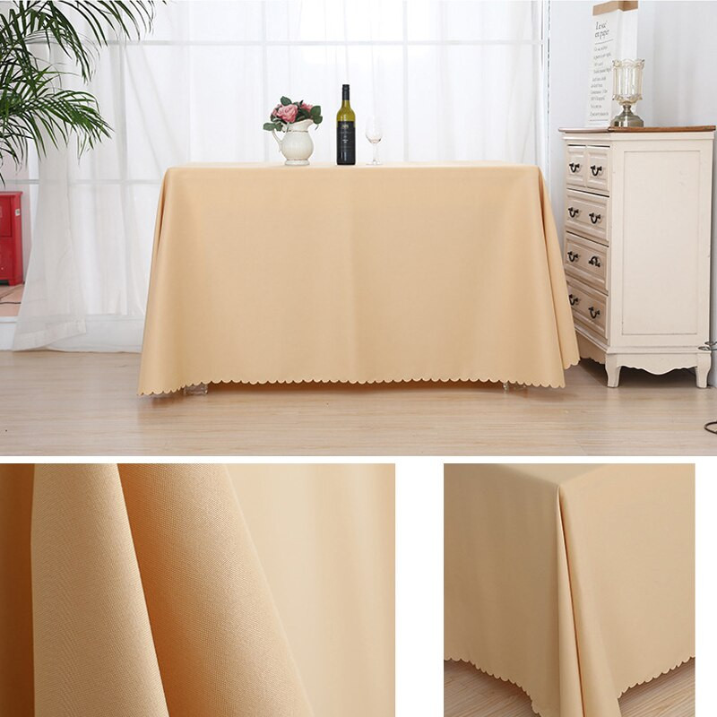 Vienspalvė poliesterio staltiesė Stačiakampė staltiesė viešbučio susitikimų biuro veiklai Parodos priėmimo staltiesė