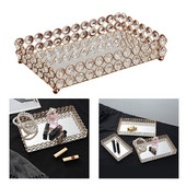 Dekoratyvinis veidrodinis dėklas, kvepalų papuošalų makiažo smulkmenos