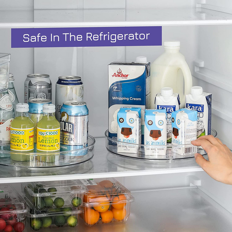 Rotacija za 360 stupnjeva, organizator, pladanj za pohranu, stalak za začine, stalak za pohranu pića, kozmetike, prozirni gramofon za kuhinju i kupaonicu