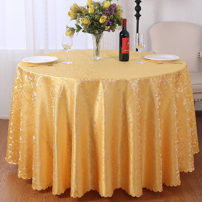 Kerekasztal terítő Születésnapi terítők étkezőasztalhoz Jacquard asztalterítő Esküvői asztaldísz kültéri terítő