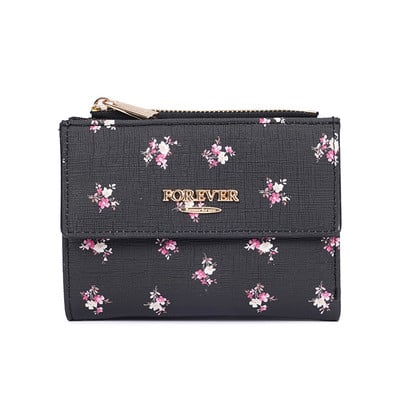 Kis női pénztárca virágmintával
