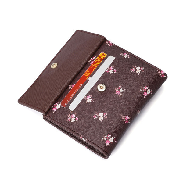 Kis női pénztárca virágmintával
