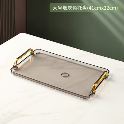 Könnyű luxus téglalap alakú vizes csésze tálca háztartási teáscsésze nappali tároló gyümölcstál vacsoratálca csésze teástál partitálca