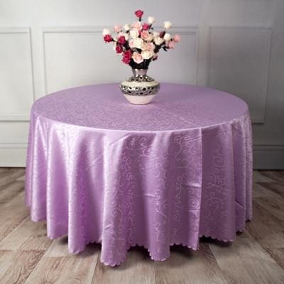 Obrusy na svadobný stôl, okrúhly vzor s potlačou morning glory, nepremokavý obrus z polyesterového žakárového materiálu, elegantné obrusy na jedálenský stôl
