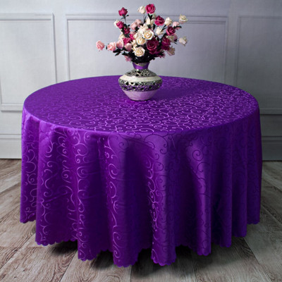 Obrusy na svadobný stôl, okrúhly vzor s potlačou morning glory, nepremokavý obrus z polyesterového žakárového materiálu, elegantné obrusy na jedálenský stôl