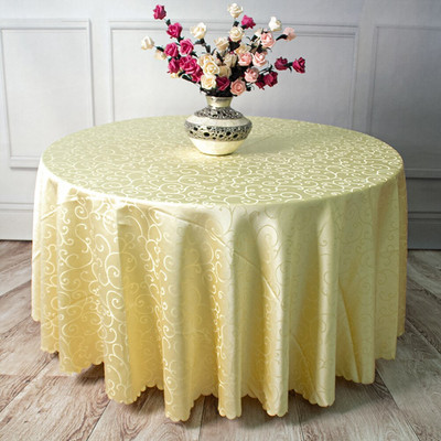 Obrusy na svadobný stôl, okrúhly vzor s potlačou morning glory, nepremokavý obrus z polyesterového žakárového materiálu, elegantné obrusy na jedálenský stôl