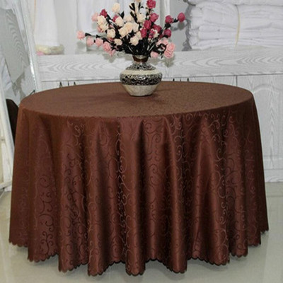 Obrusy na svadobný stôl, okrúhly vzor s potlačou morning glory, nepremokavý obrus z polyesterového žakárového materiálu, elegantné obrusy na jedálenský stôl