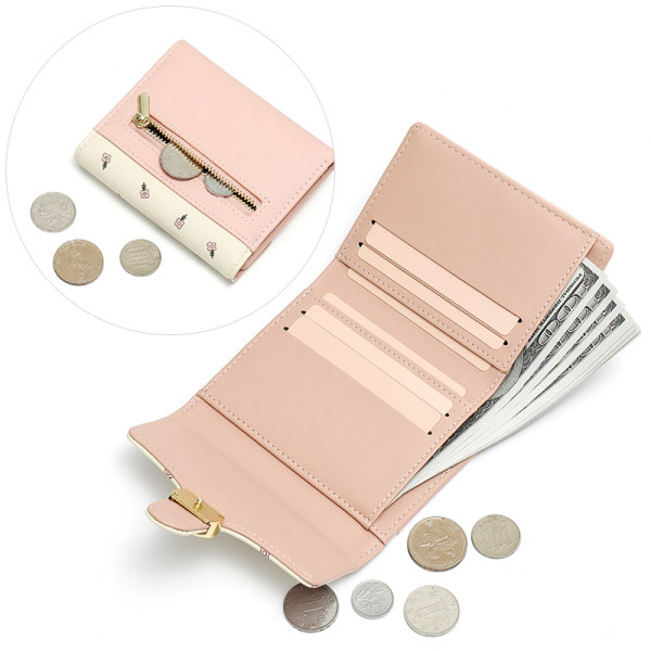 Portofel de dama cu inscriptie si aplicatie