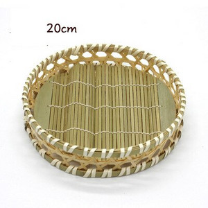 Rankų darbo bambuko pinta lėkštė bambuko sietelis apvalus užkandžių indų vaisių krepšelis Ekologiškas bambuko sietelis apvalus užkandžių patiekalų vaisių krepšelis