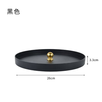 Tava creativa Aromaterapie Cosmetice Tava de depozitare a parfumurilor Decoratiuni de uz casnic Tava de depozitare Tavi rotunde de birou Decorative