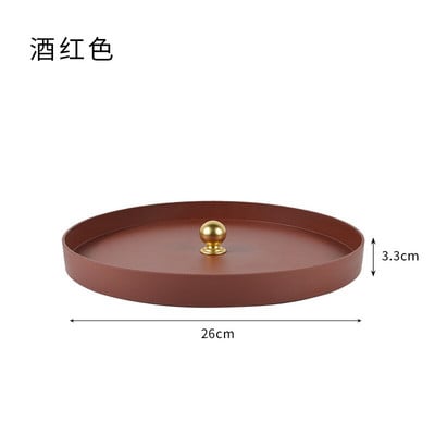 Tava creativa Aromaterapie Cosmetice Tava de depozitare a parfumurilor Decoratiuni de uz casnic Tava de depozitare Tavi rotunde de birou Decorative
