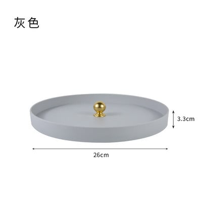 Tava creativa Aromaterapie Cosmetice Tava de depozitare a parfumurilor Decoratiuni de uz casnic Tava de depozitare Tavi rotunde de birou Decorative