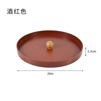 Tava creativa Aromaterapie Cosmetice Tava de depozitare a parfumurilor Decoratiuni de uz casnic Tava de depozitare Tavi rotunde de birou Decorative