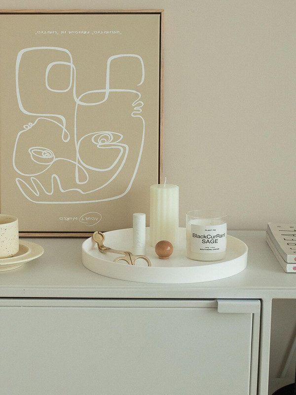 Tava creativa Aromaterapie Cosmetice Tava de depozitare a parfumurilor Decoratiuni de uz casnic Tava de depozitare Tavi rotunde de birou Decorative