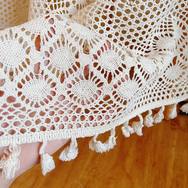 Pamut csipke terítő kézzel készített horgolt terítő téglalap alakú étkezőasztal huzat az asztalhoz Obrus Tafelkleed kandalló mesa nappe