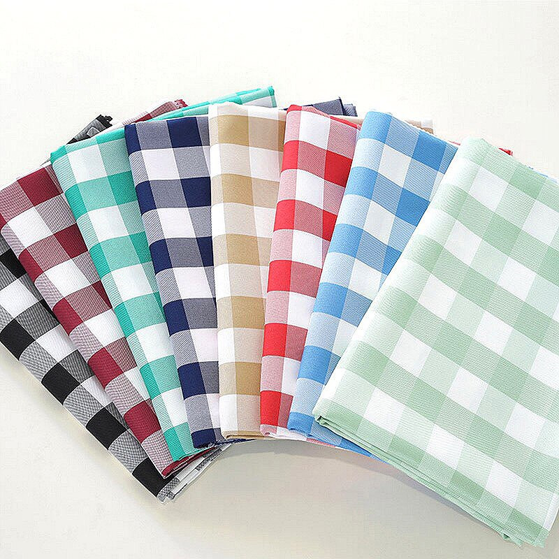 YRYIE poliészter téglalap kockás asztaltakaró konyhai asztalterítők sötétkék pasztorális piknik terítő ellenálló étkezőbe